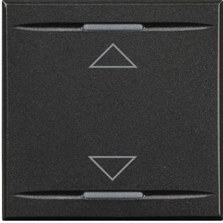 BTicino Key cover for 2 functions with illuminated lens with screen printing symbol "up/down" — HS4911/2AH