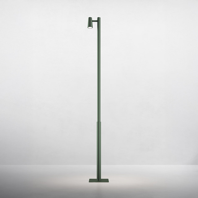 Artemide Conus - Pole 1 Head - Black Green — manufacturer representative image