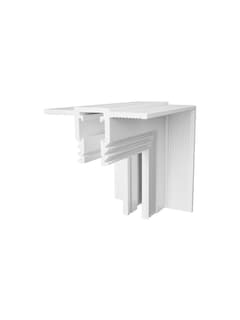 Zambelis 2518-W VERTICAL INNER CORNER FOR TRIMLESS MAGNETIC TRACKS 5MM ,WHITE MATT