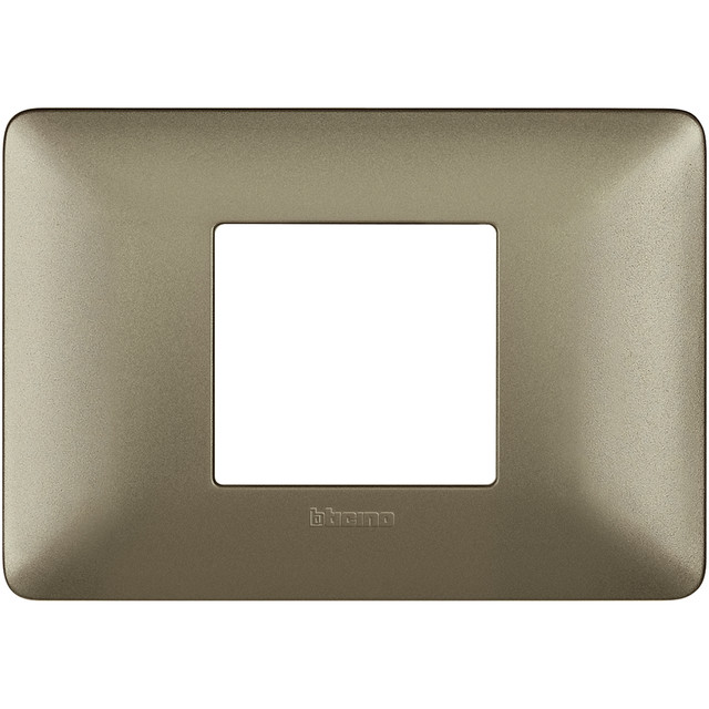 BTicino Cover plate 2 modules centred — AM4819MTA