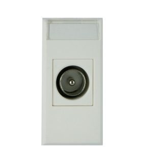 AVE MALE CONNECTOR COAXIAL WHITEK 1M — 446096IM
