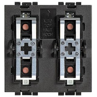 BTicino Command with 3 buttons and 3 two-color LED for shutter actuators LN4661M2 or DIN module F401. — LN4660M2