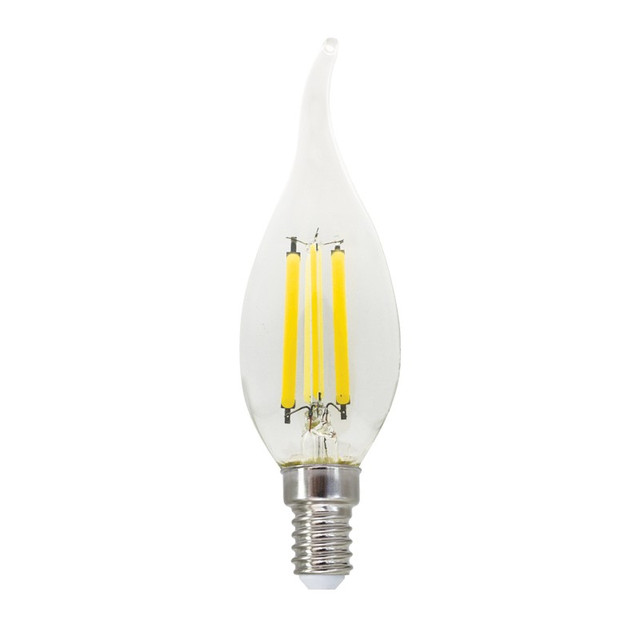 ACA Lighting LED FILAMENT E14 C35 6W TIP 4000K 230V AC 770LM RA80 30000H 360° — FLAM6NWTIP — manufacturer representative image