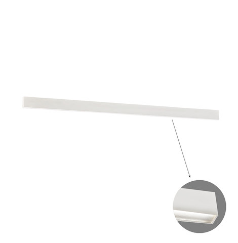 Viokef Linear Ceiling L2540 3000K White Microprismatic Dim. Ciba — manufacturer representative image