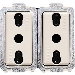BTicino Double socket Italian standard 2P+T — 5180/2