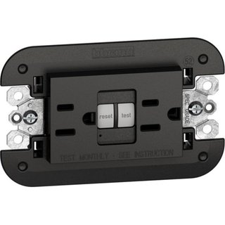 BTicino American standard 2 P+E 15 A 127 Vac GFCI socket — KG4188GFG6