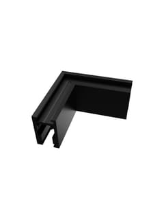Zambelis 2511 HORIZONTAL CORNER FOR SURFACE MAGNETIC TRACK 5MM ,BLACK MATT