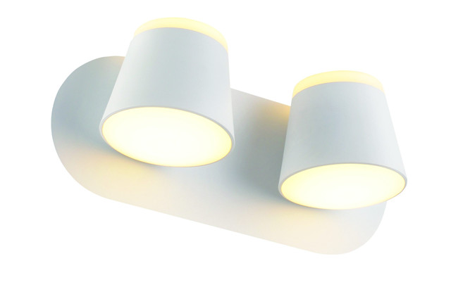 ACA Lighting WALL MOUNTED LUMINAIRE LED 16W 3000K 1280LM WHITE METAL 27X12X11CM LUCIDO — V83LEDW27WH