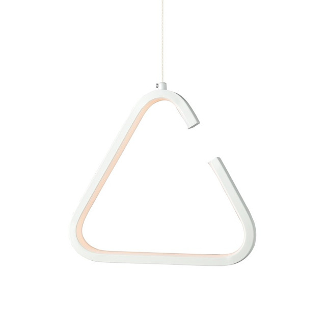 ACA Lighting NETTO PENDANT LUMINAIRE LED 7W 3000K 725LM WHITE METAL 23X11XH128CM EUCLID2 — V29LEDP23WH