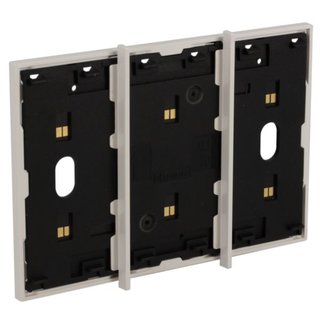 BTicino Electrified frame for the installation of up to 3 digital controls - White. — KW8103
