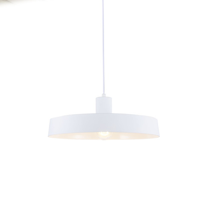 ACA Lighting PENDANT 1XE27 METAL WHITE Φ36ΧΗ120CM DOMENICA — OD5392SWH