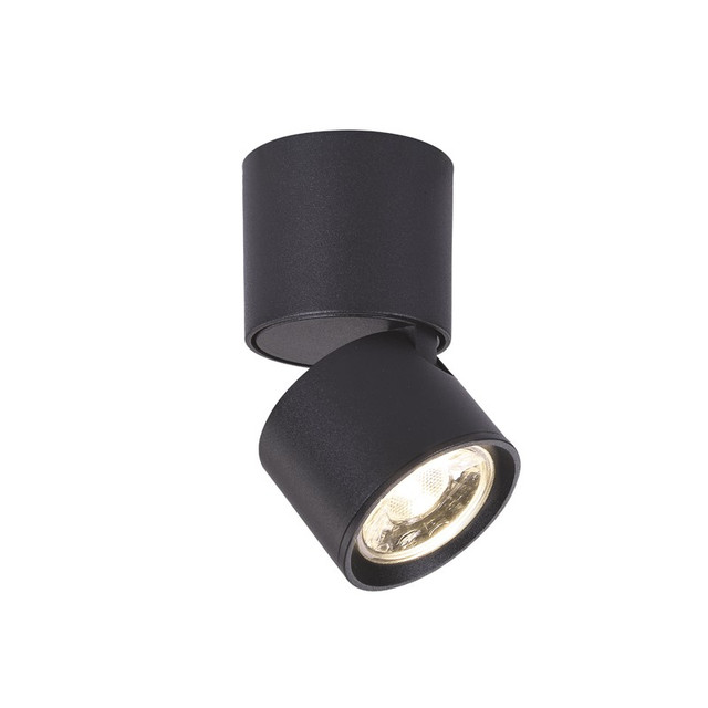 ACA Lighting WALL MOUNTED LIGHTING LED5W COB 80° 3000K 400LM BLACK D5,6XH10CM PLUTO — RA33LEDS6BK