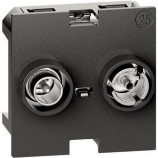 BTicino Passthrough demixed TV-SAT sockets for DVB-T — K4217M2P14