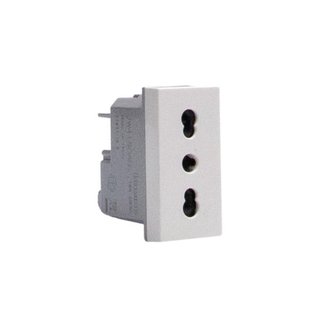 BTicino Italian standard P17/11 socket outlets. 2 P+E 16 A 250 Va.c. — JW4180AB