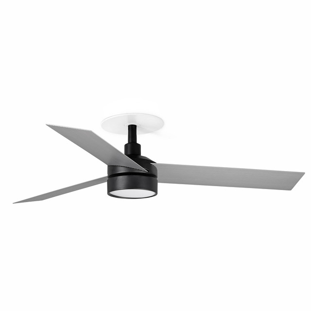 Faro Barcelona CRUISER RECESSED S LED Ceiling fan black/aluminium 20W SWT — 34285R1S