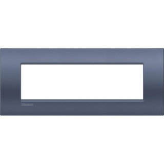 BTicino Cover plate AIR 7 modules - blue moon — LNC4807BM