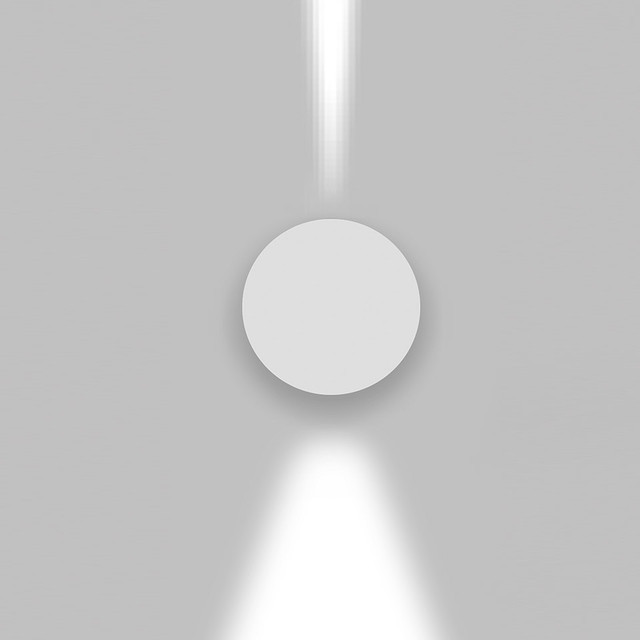 Artemide Effetto Round 1 large beam + 1 narrow beam Anthracite Grey — T4211NLW20 — manufacturer representative image