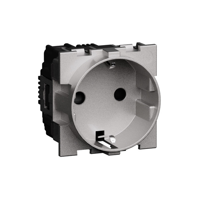 BTicino German standard socket 2 P+E 16 A 250 VA socket with earth side contacts — KS4141G