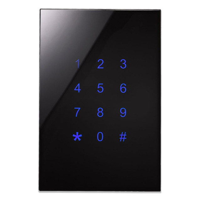Blumotix Kristal access keypad — vertical black — BX-R12VB
