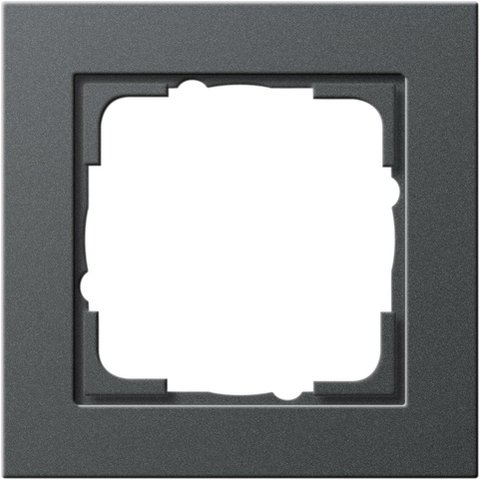 Gira E2 cover frame anthracite — 1-gang — 621123