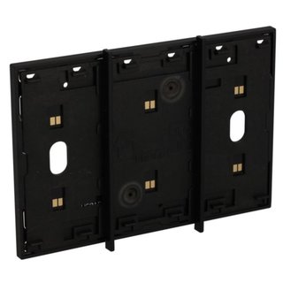 BTicino Electrified frame for the installation of up to 3 digital controls - Black. — KG8103
