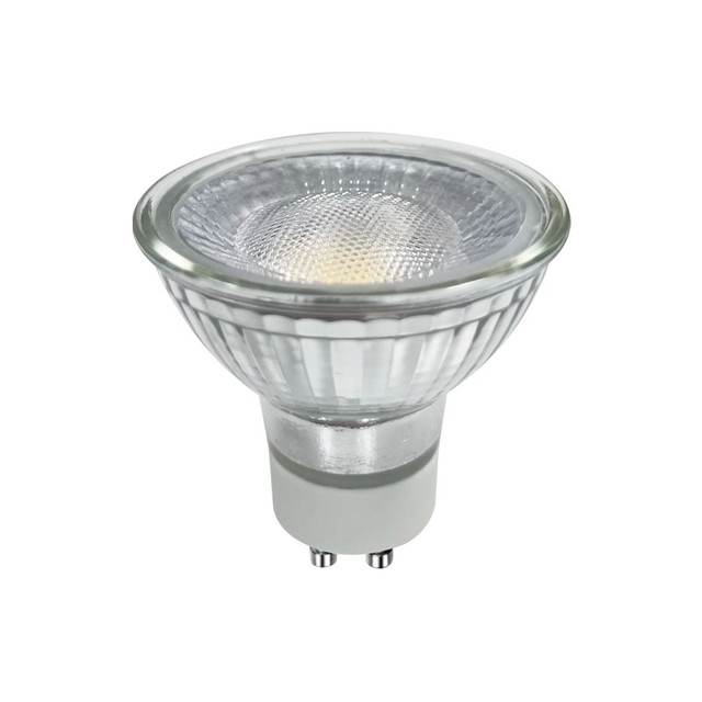 ACA Lighting LED SMD GU10 7W 3000K 230V AC 570LM RA80 30000H 100° GLASS — 7WGU10SWWGL