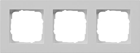 Gira E2 cover frame for flat installation grey matt grey matt (lacquered) — 0213375