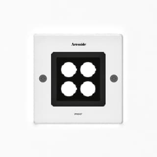 Artemide Ego 150 downlight Square 9° 3000K Aluminium IK09 — T4065NSPW00