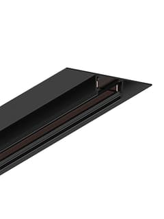 Zambelis 23122 TRIMLESS 48V ULTRA SLIM MAGNETIC TRACK 15MM, BLACK 2M