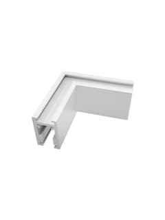 Zambelis 2511-W HORIZONTAL CORNER FOR SURFACE MAGNETIC TRACK 5MM ,WHITE MATT