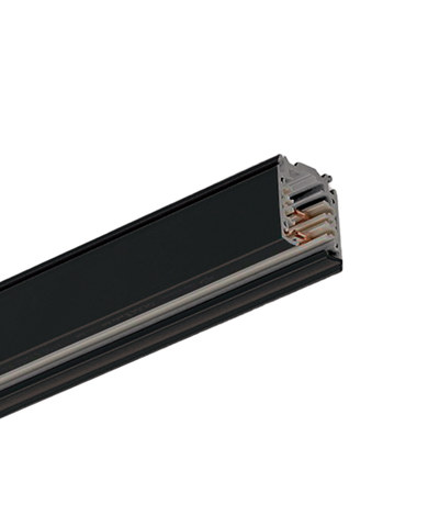 Viokef 3-Circuits Track Rail Black 1m — manufacturer representative image