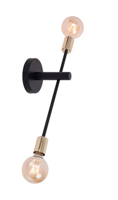Sigma ONYX PODWÓJNY Wall lamp CZARNY_ZŁOTY — 31926