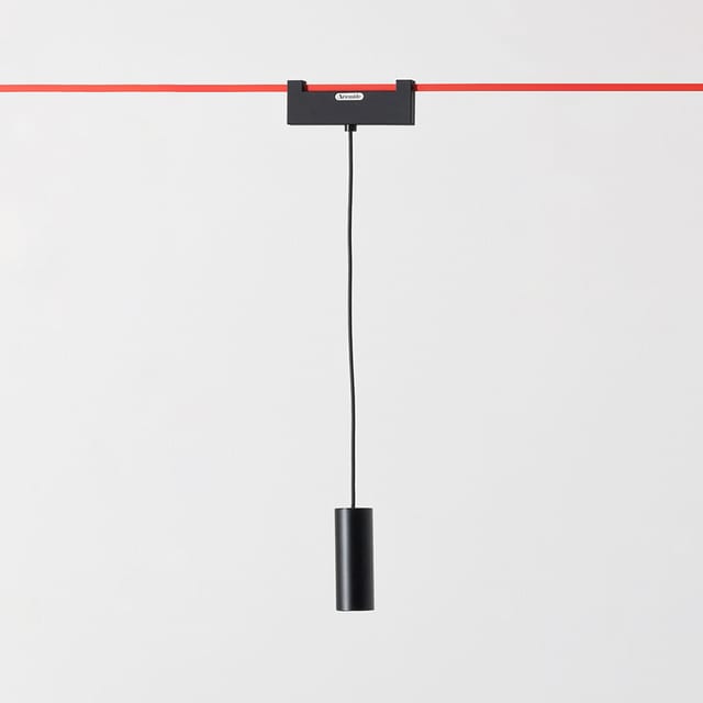 Artemide Vector Pendant 40 - 14° 4000K - Black - Push on Board — FU42004