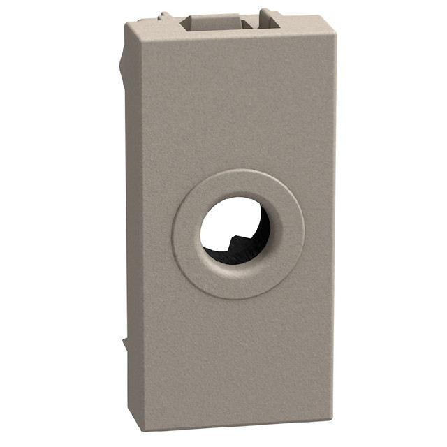 BTicino Simple output diameter 9.5 mm - 1 module - stone — YG4953