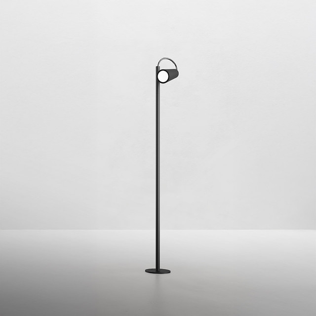 Artemide Conus - Bollard - 900 - Matte Black — manufacturer representative image