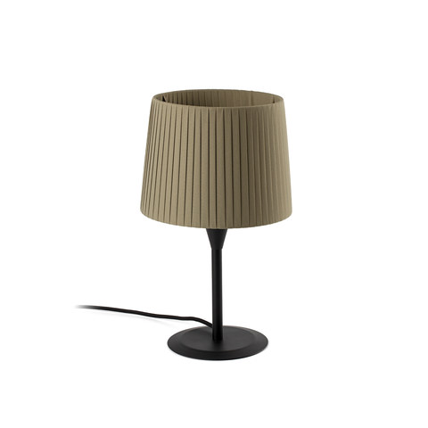 Faro Barcelona SAMBA S Black/ribbon green mini table lamp — manufacturer representative image