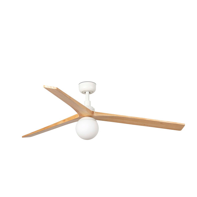 Faro Barcelona KLIM L White/pine fan E27 — 342791B