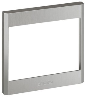 BTicino 1-module frame – Aluminum finish — 345201