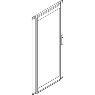 BTicino Curved glass door for cabinets LDX400 and LDX800 600x1400mm — 93660VB