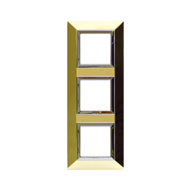 AVE ZAMA 44 FR.PLATE POL. BRASS 2+2+2M — 44PK26OT