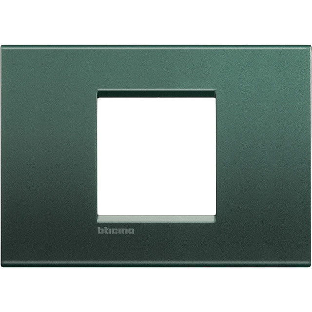BTicino Square cover plate 2 modules centred - park — LNA4819PK