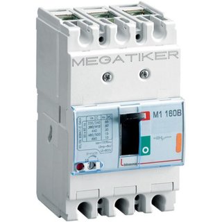 BTicino M1 160B - thermal-magnetic Mccb 3P - Icu= 25kA - In= 125A — T713B125