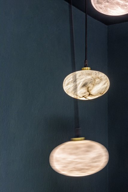 United Alabaster OVAL — alabaster pendant luminaire