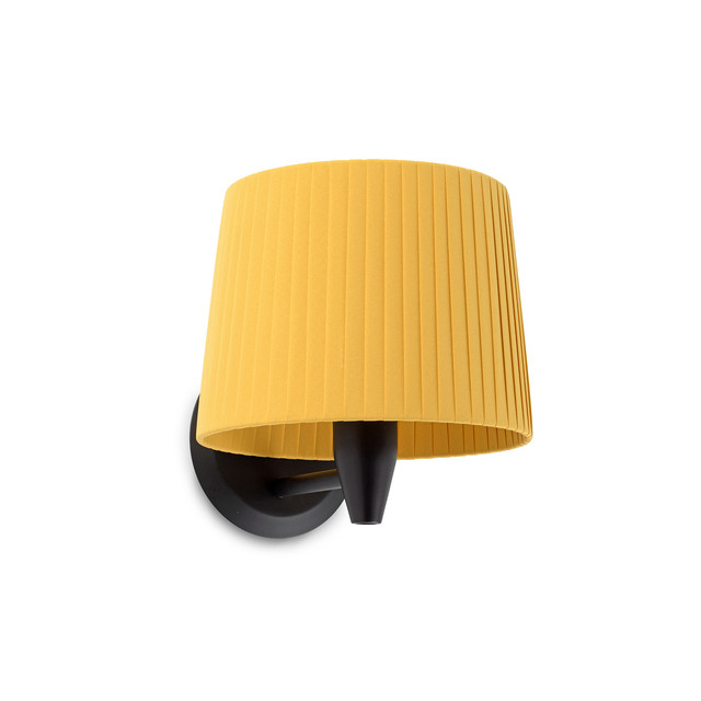 Faro Barcelona SAMBA Black/ribbon yellow wall lamp — 64307-36-US