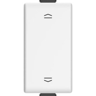 BTicino Pushbutton double 1P (NO) + 1P (NO) 10 A 250 Vac - antibacterial — AM5037ABN