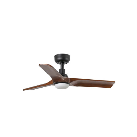 Faro Barcelona HEYWOOD S LED Ceiling fan black/walnut 10W SWT — manufacturer representative image