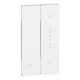 BTicino Dimmer Covers consisting of two 1-module pieces. For items K4410, K4411 — KW19
