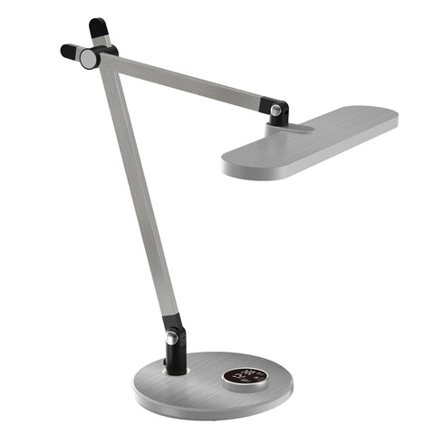ACA Lighting DESK LAMP SILVER ALUMINUM + ABS LED SMD 12W 600LM CCT 3000K-3800K-5700K IP20 — manufacturer representative image