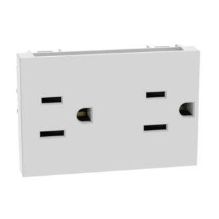 BTicino American standard Universal duplex socket 2P+E 15 A - 127/250 Va.c. — JW4188