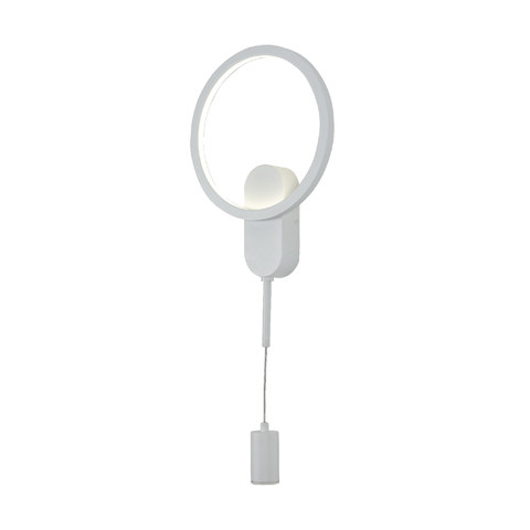 ACA Lighting LOOP- WALL LIGHT SAND WHITE ALUMINUM+ SILICONE LED 12W CCT 2800K-3200K-4000K 1200LM IP20 — manufacturer representative image